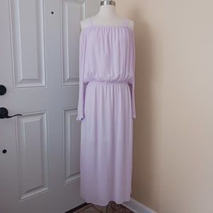 New Calvin Klein Maxi Dress Large Boho Romantic Beach Vacation 10 12